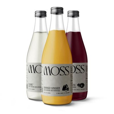 MOSS - Sea Moss Water - 13,000mg of Sea Moss in a Functional Beverage with Reverse Osmosis Water, Trace Minerals, and Electrolytes - Variety 4pk