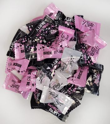 Bachelorette Party Wrapped Peppermints 100 Count Wrapped -Last Night Out - Bride To Be Candy