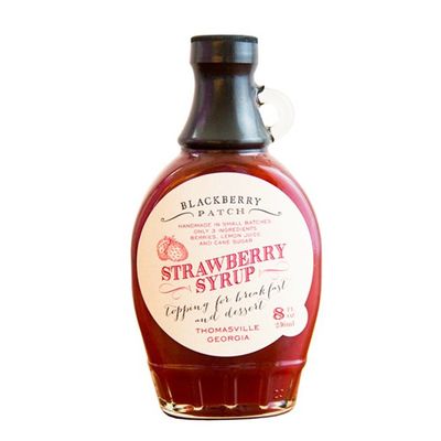 Strawberry Syrup 3 Ingredients - Blackberry Patch 8 oz Bottle - Oprahs Favorite Things 2014, Small Batch &amp; Handmade in Georgia, Perfect on Pancakes, Waffles &amp; French Toast, Great Dessert Topping!