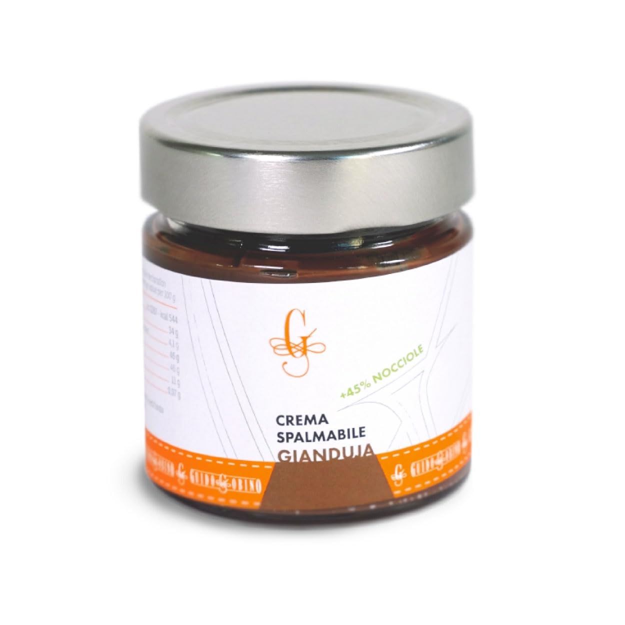 Guido Gobino Crema Gianduja - Premium Italian Chocolate Hazelnut Spread, 220g - Gourmet, Silky Smooth Texture