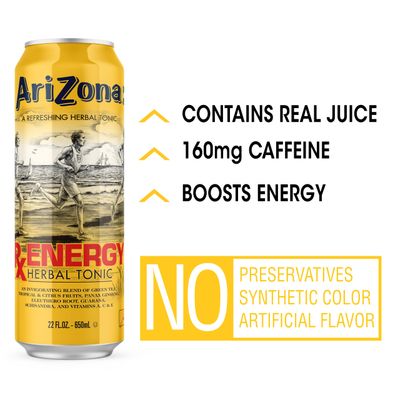 AriZona Rx Energy - Big Can, 22 Fl Oz (Pack of 24)