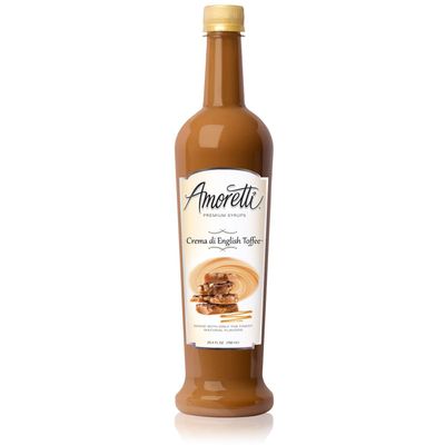 Amoretti Premium Syrup, Crema Di English Toffee, 25.4 Ounce