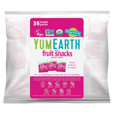 YumEarth Organic Tropical Fruit Snacks (Pack of 35)