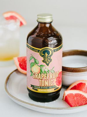Portland Syrups Grapefruit Tonic Syrup - Craft Delicious Cocktails, Mocktails, Tea, Soda, Coffee Drinks, and More - 12 oz with 24 Servings (Pack of 2)