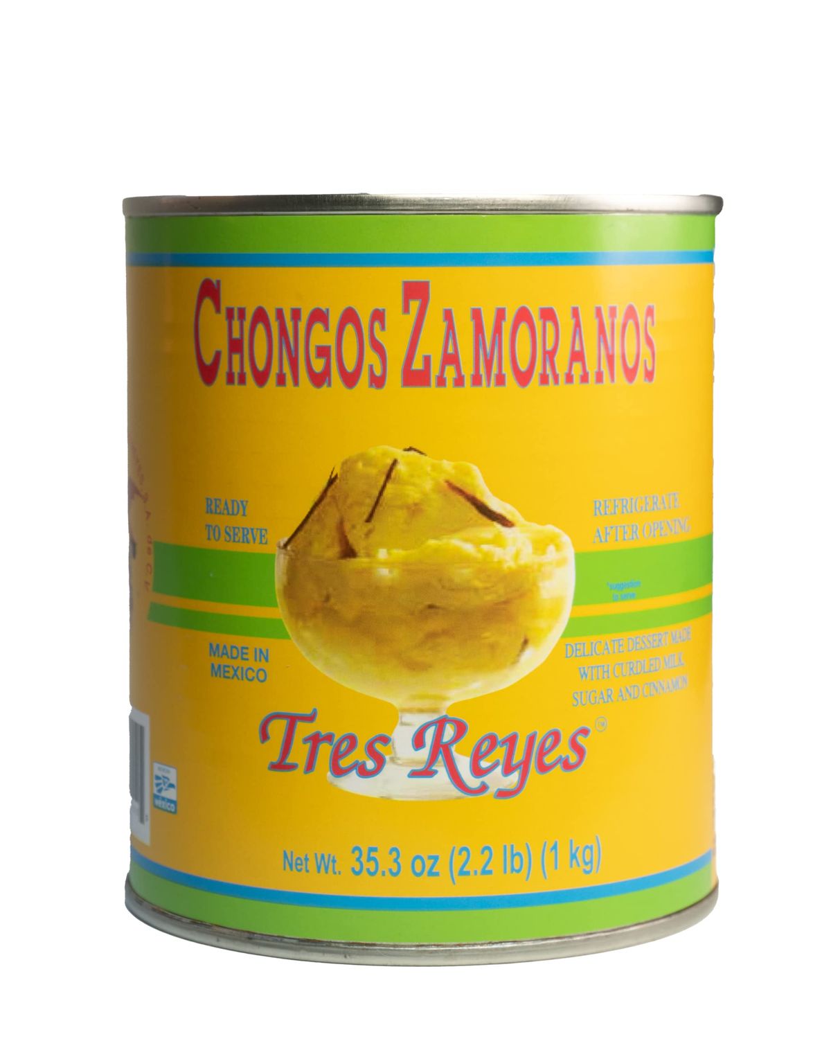 Tres Reyes - Authentic Mexican Chongos Zamoranos - 35.3 oz (2.2 lb) - Traditional Mexican Delight, Sweet and Delicious Dessert