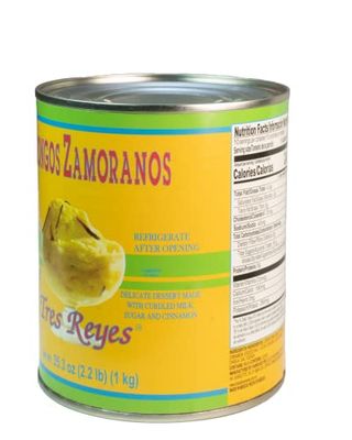 Tres Reyes - Authentic Mexican Chongos Zamoranos - 35.3 oz (2.2 lb) - Traditional Mexican Delight, Sweet and Delicious Dessert