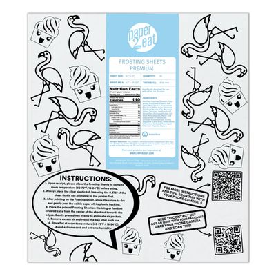 paper2eat Frosting Sheets Premium 8.5 x 11 - 24 count - White Edible Icing Sheets