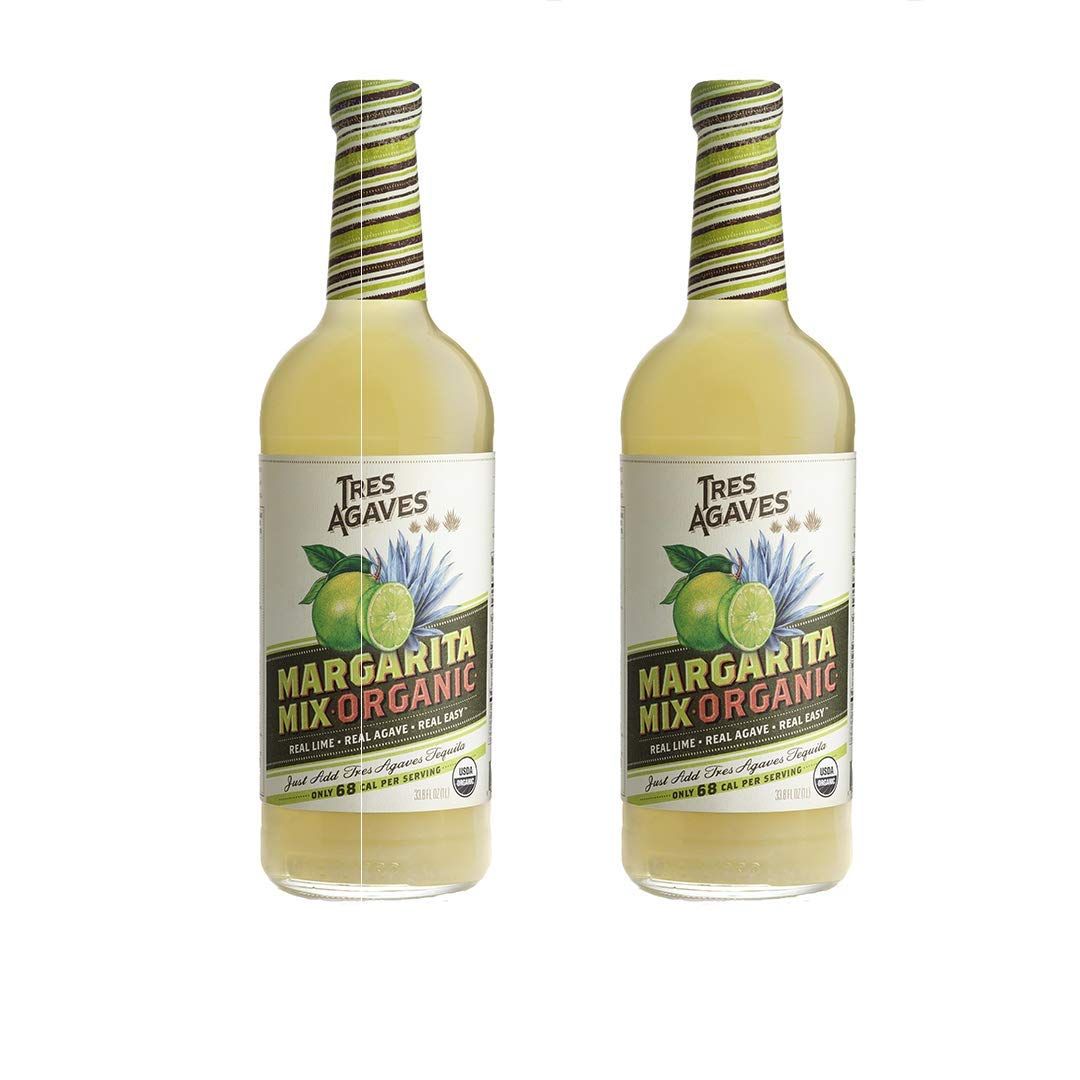 Tres Agaves Organic Lime Margarita Mix 2 Pack | Low Calorie | Natural