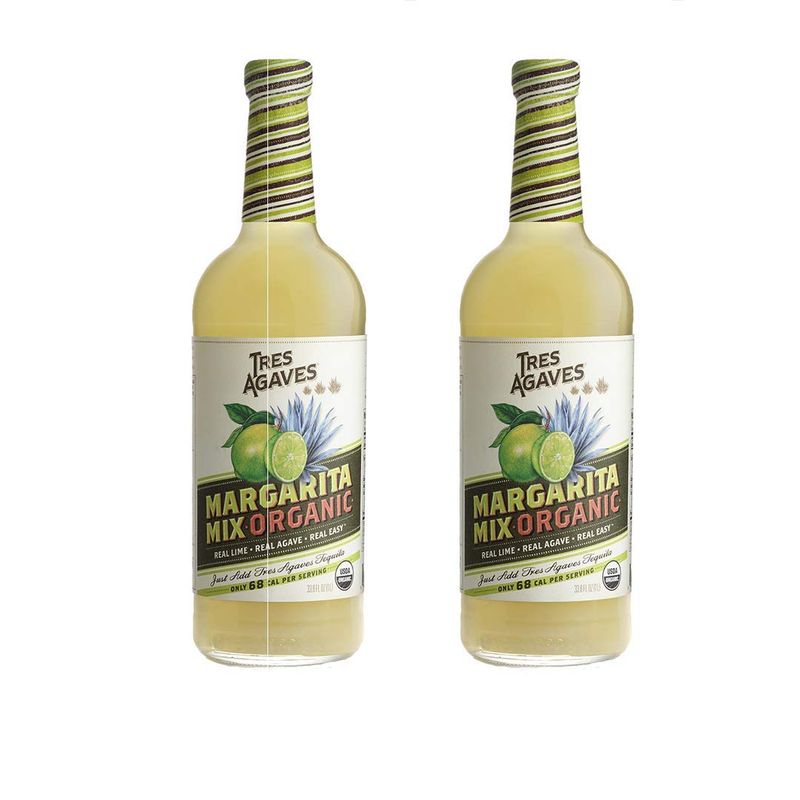 Tres Agaves Organic Lime Margarita Mix 2 Pack | Low Calorie | Natural