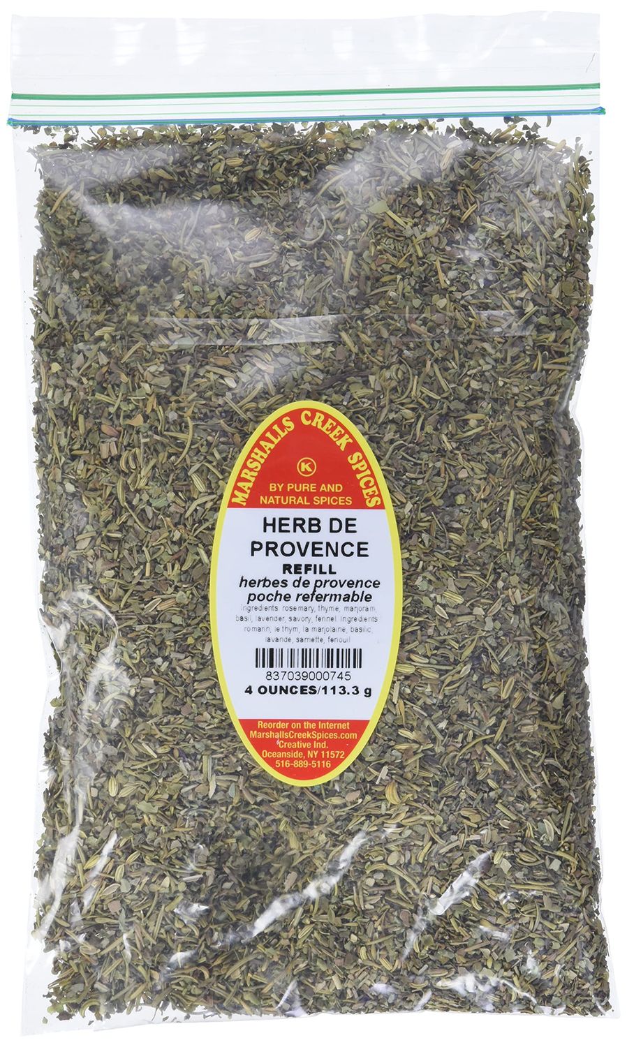Marshalls Creek Spices Herb De Provence Seasoning Refill, 3 Ounce