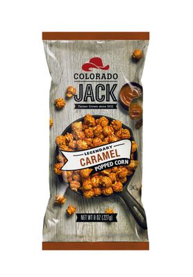 Colorado Jack Gourmet Caramel Popcorn: Real Butter &amp; Vanilla, Farmer Grown, Delicious Snack Tasty Gift - No Corn Syrup &amp; Gluten Free - Pack Size