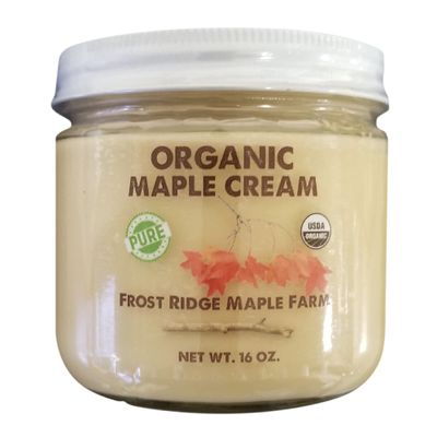 Frost Ridge Maple Farm, Organic Maple Cream, Grade A, One Pound (16 oz)