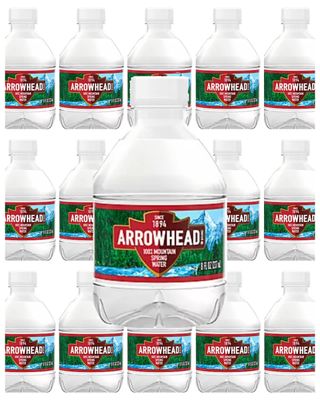 Diamond coast Arrowhead spring water 8 fl oz, total 15 bottles, total 120 fl oz