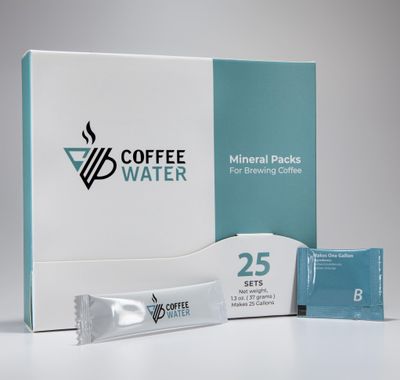 COFFEE WATER Mineral Packs for Making Water for Coffee (Makes 25 Gallons)