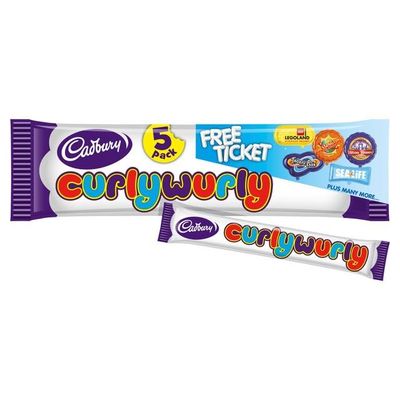 Cadbury Curly Wurly Chocolate Bar 5pk (Pack of 1)