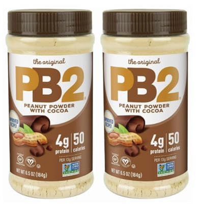 Pb2 Powdered Peanut Butter With Chocolate - 6.5 oz (Pack of 2)