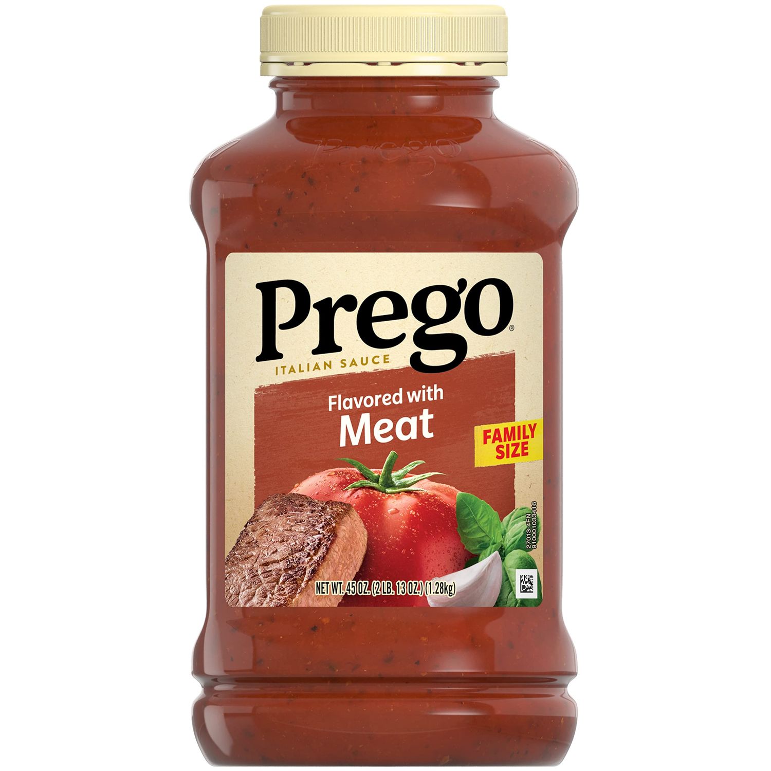 Prego Italian Tomato Pasta Sauce Flavored With Meat, 45 OZ Jar