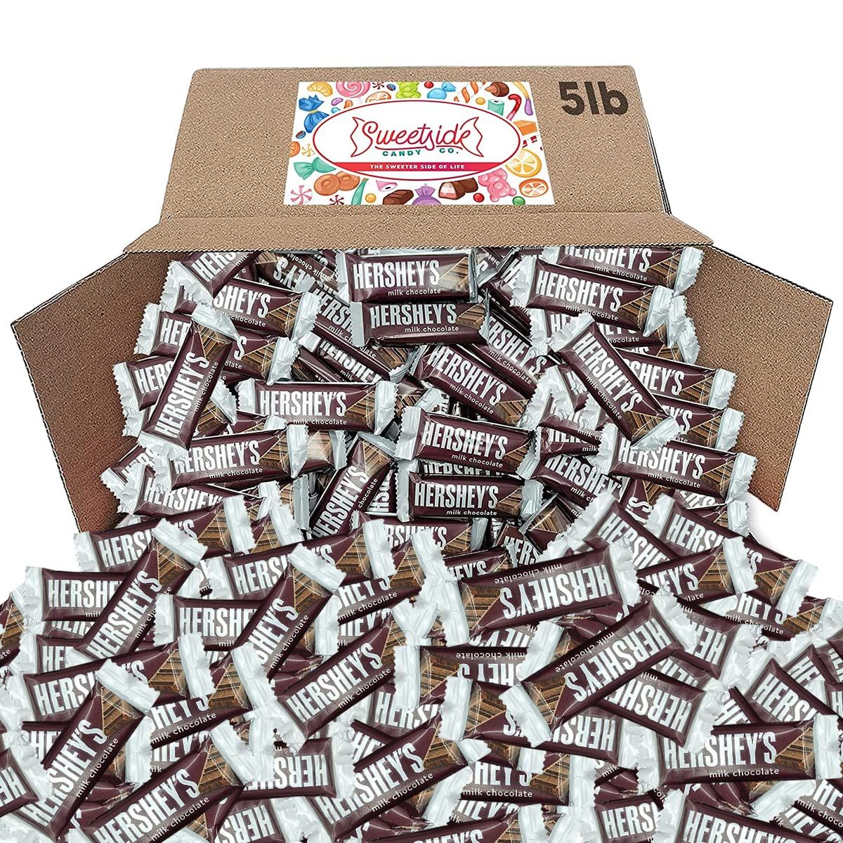 Chocolate Bars - Mini Bars Individually Wrapped Bulk Chocolate - Chocolate Bars for Party, Goodie Bag, Holidays, Valentine&#39;s - Kosher, No Gluten (Milk chocolate flavor, 5lbs)