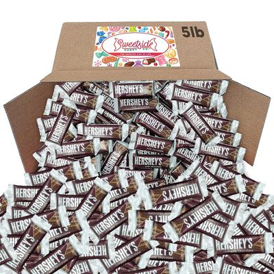 Chocolate Bars - Mini Bars Individually Wrapped Bulk Chocolate - Chocolate Bars for Party, Goodie Bag, Holidays, Valentine&#39;s - Kosher, No Gluten (Milk chocolate flavor, 5lbs)
