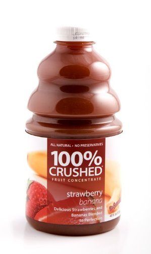 Dr Smoothie Strawberry Banana 100% Crushed Fruit Smoothie Concentrate (46oz bottle) by Dr Smoothie