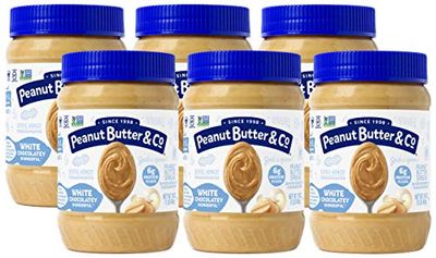 Peanut Butter &amp; Co. White Chocolatey Wonderful Peanut Butter, Non-GMO Project Verified, Gluten Free, Vegan, 16 Ounce (Pack of 6)