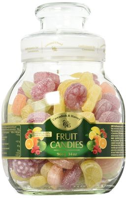 Cavendish &amp; Harvey | Fruit Hard Candy Drops | 34 Ounce Jar