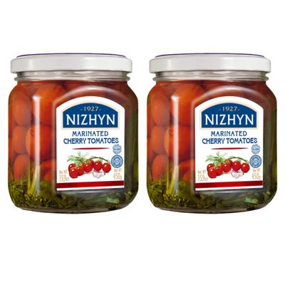 Nezhin Marinated Cherry Tomatoes, Made from Fresh, No Preservatives Added 450gr/15.9oz Pack of 2