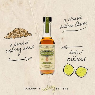 Scrappy's Bitters - Celery, 5 oz - Organic Ingredients, Finest Herbs &amp; Zests, No Extracts, Artificial Flavors, Chemicals or Dyes. Made in the USA!