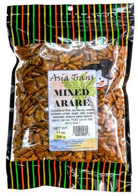 Asia Trans Mixed Arare Rice Crackers - Hawaiian Favorite - Sweet &amp; Salty Japanese Crunchy Gourmet Trail Mix Snack