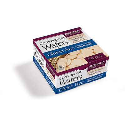 Broadman Church Supplies Communion Wafer, Gluten Free, 50 Count