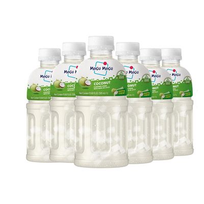 Mogu Mogu drink coconut water 6 Bottles Drinks for kids made with coconut and nata de coco coconut jelly Fun chewable juice boxes for kids Juice bottles made for adults and kids ready to drink juices
