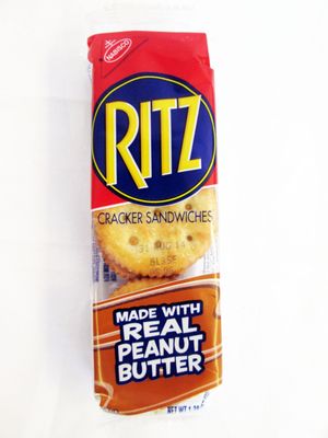 Ritz Cracker Sandwiches Made with Real Peanut Butter: 16 Packs of 1.38 Oz