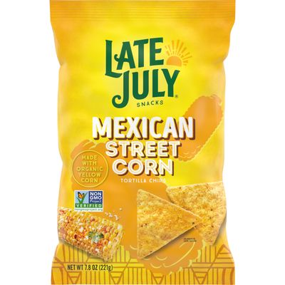 Late July Snacks, Mexican Street Corn Tortilla Chips, 7.8 Oz Bag