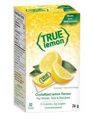 True Lemon - Crystallized Lemon For Water, Tea - Single-Serve Packets - Water Enhancer - 32-count