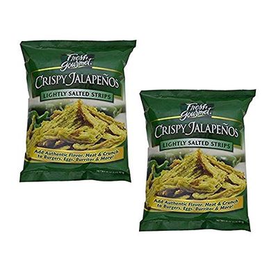 Fresh Gourmet Lightly Salted Crispy Jalapenos, 3.5 Ounce (Pack of 6)