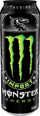 Monster Energy Import, Energy Drink, 18.6 Ounce (Pack of 12)