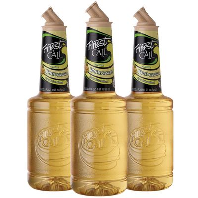 Finest Call Premium White Sangria Drink Mix, 1 Liter Bottle (33.8 Fl Oz), Pack of 3