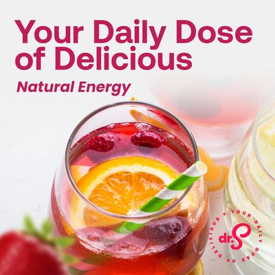 Dr. Smoothie Refreshers Strawberry Acai | Gluten Free, Lightly Caffeinated, Flavorful Fruit Juice Concentrate | Bottled Concentrate 46 oz