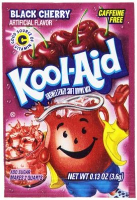 Kool-Aid Black Cherry Unsweetened Soft Drink Mix, 0.13-Ounce Envelopes (Pack of 48) by Kool-Aid