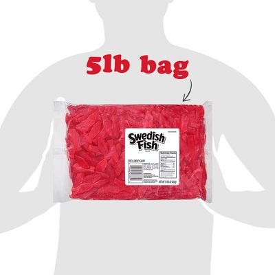 SWEDISH FISH Soft &amp; Chewy Candy, Bulk Candy, 5 lb