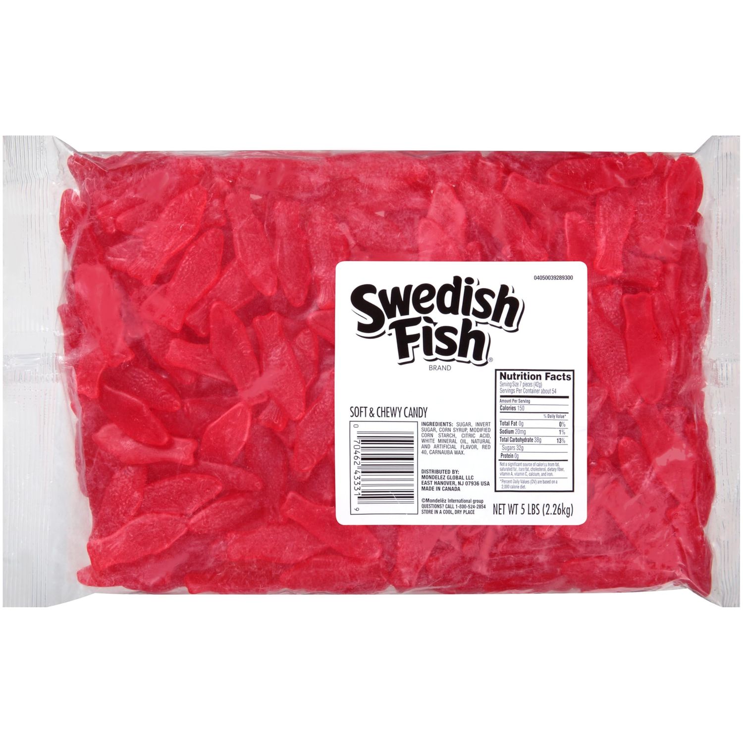 SWEDISH FISH Soft &amp; Chewy Candy, Bulk Candy, 5 lb