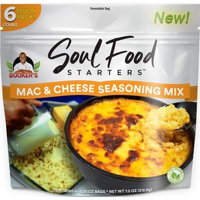 Booker&#39;s Soul Food Starters: Mac &amp; Cheese Seasoning Mix (6 Count/Multi-Pack)