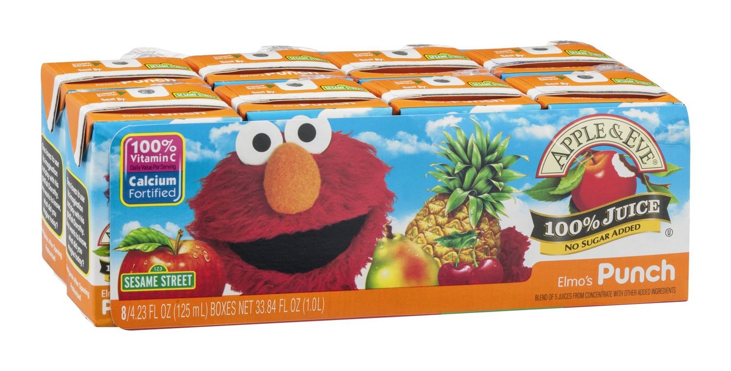 Apple &amp; Eve Elmo&#39;s Punch 100% Juice 8 pk (Pack of 5)