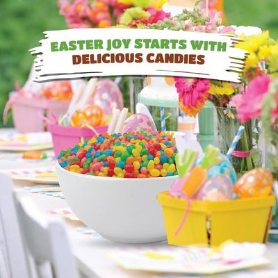 Jelly Beans Candy 5 Pounds - Assorted Fruit Flavors, Mini Size, Bulk Pack
