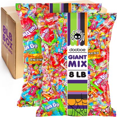 Candy Assortment Bulk - 8 Pounds - Valentine&#39;s Bulk Candy Individually Wrapped - Pinata Candy Variety Pack - Parades, Office Candy Mix, Candy Birthday Party Favors for Goodie Bags