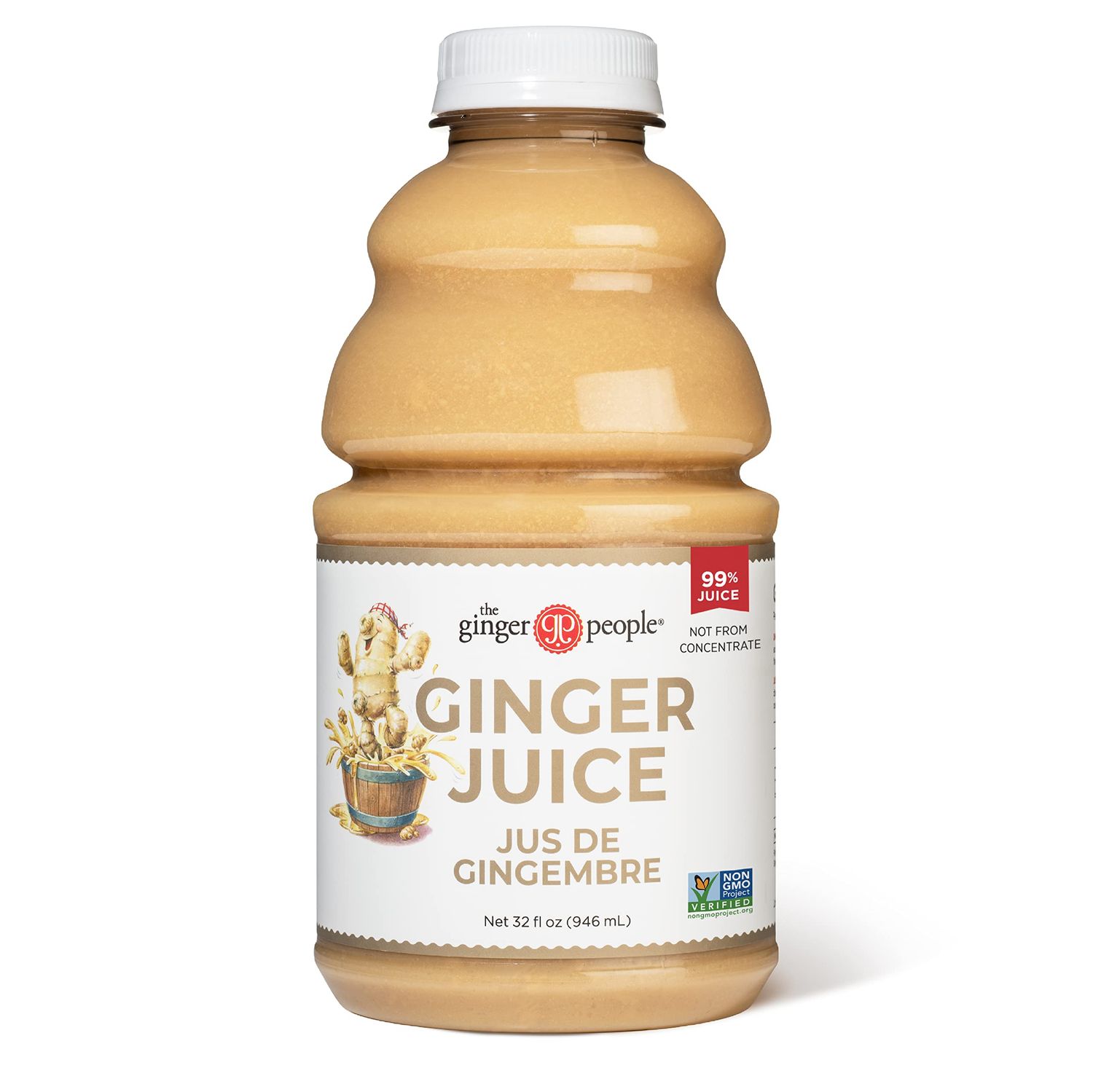 Ginger Juice, 99% Pure Ginger Juice by The Ginger People - Original Flavor and Premium Quality Ginger Juice, 32 Fl Oz Bottle - Pack of 1