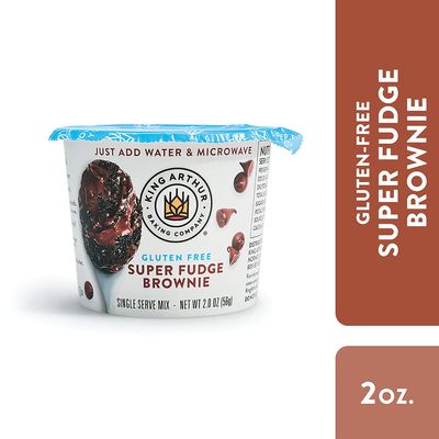 King Arthur, Gluten-Free Single Serve Super Fudge Brownie Mix, Gluten-Free, Non-GMO Project Verified, Certified Kosher (Pack of 12)