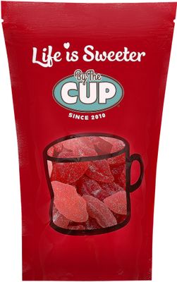 By The Cup Sour Pucker-up Gummy Lips, 2 lb Bulk Bag