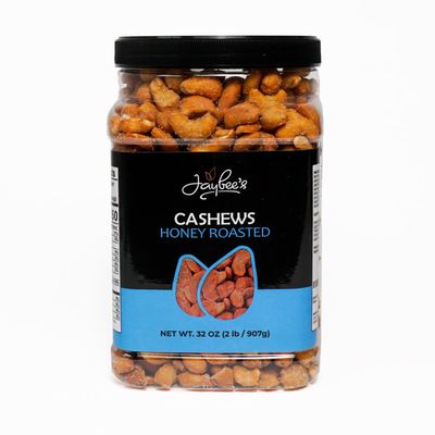 Honey Roasted Cashews - 32 oz Reusable Container | Gourmet Nuts Coated with Sweet &amp; Natural Honey | Roasted to Perfection | Healthy Everyday Snack | Vegan | Kosher | Hand-Picked | Sweet &amp; Crunchy