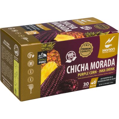 HANAN Chicha Morada Purple Corn Tea I Inka Drink Classic Purple Corn Juice from Peru I All 100% natural ingredients